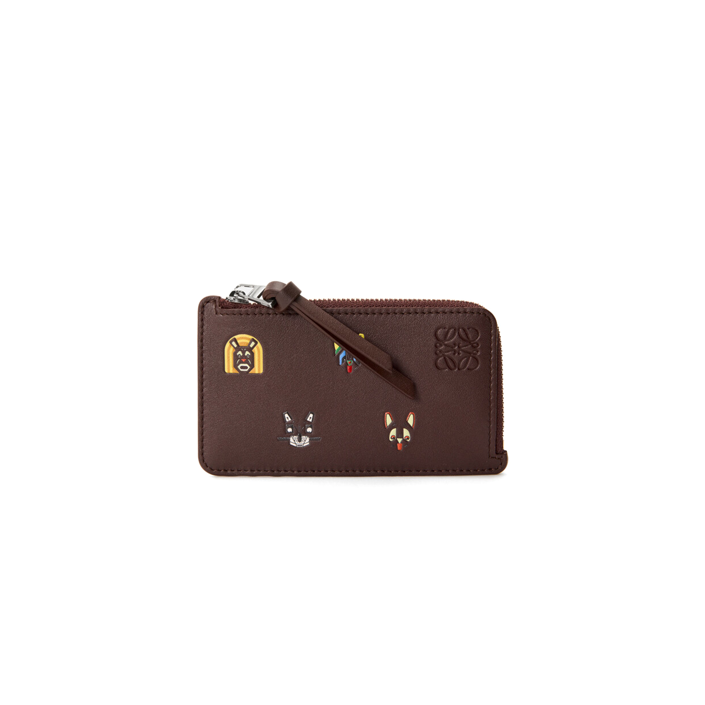 L0ew* CATS COIN CARDHOLDER IN CLASSIC CALFSKIN C643Z40XAL (13*7.5*1cm)